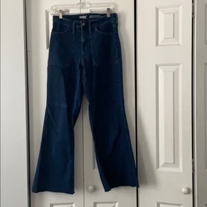 High Waisted Boot Leg Dark Wash Jeans